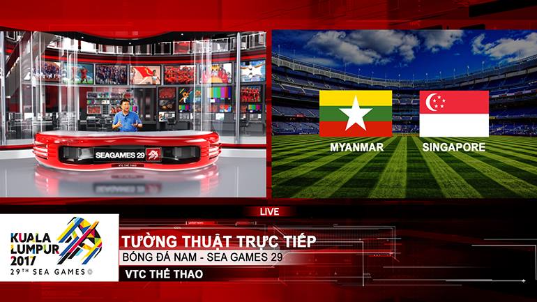 LỊCH TƯỜNG THUẬT TRỰC TIẾP BÓNG ĐÁ NAM SEA GAMES 29 TRÊN VTC